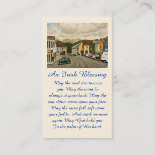 Irish Blessing Remembrance Memorial Card