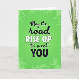 Irish Blessing Road Rise Up Card