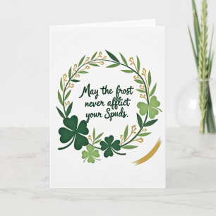Irish Blessing Spuds Card