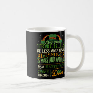 Irish Blessing St Patricks Day Leprechaun Rainbow Coffee Mug