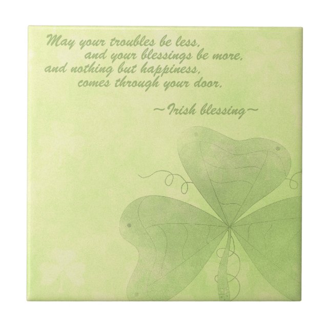 Irish blessing tile (Front)