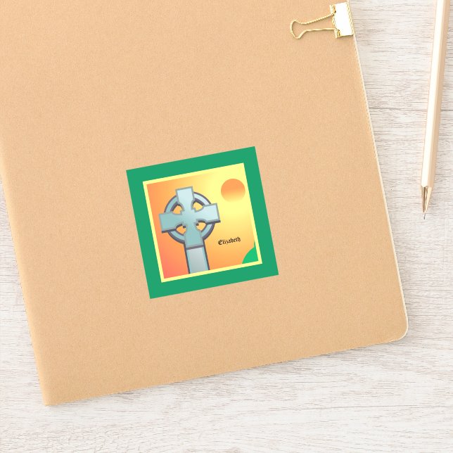 Irish Blessings Cross Personalized (Notebook)