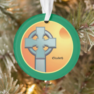 Irish Blessings Cross Personalized Ornament