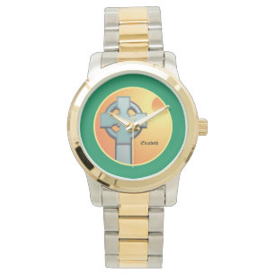 Irish Blessings Cross Personalized Watch