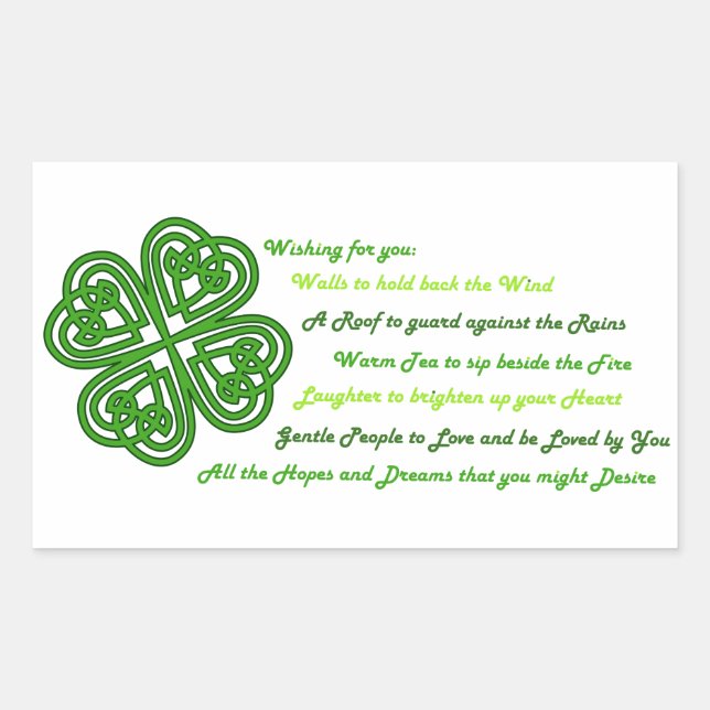 Irish Blessings Sticker (Front)