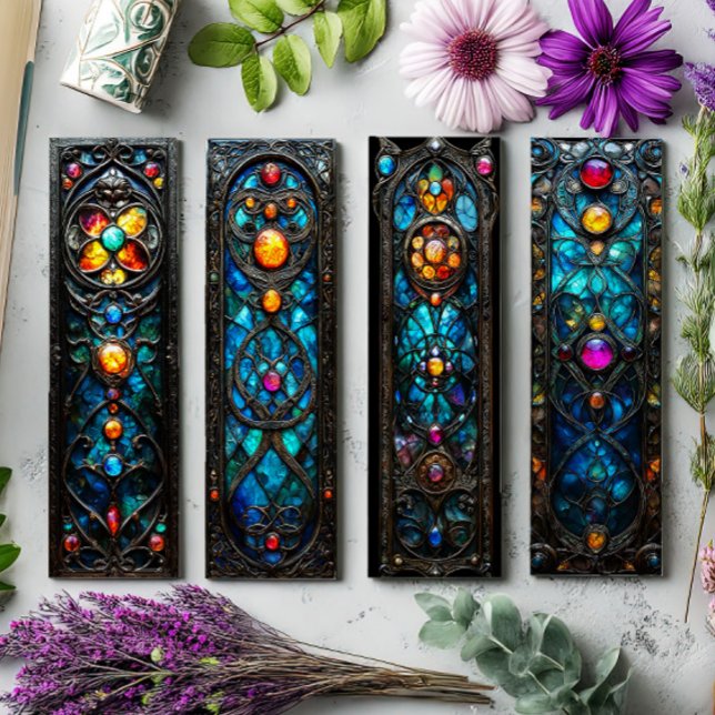 Irish Bookmarks, Celtic Stained Glass Bookmarks 17 (Creator Uploaded)