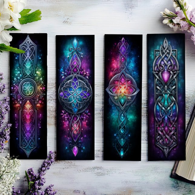 Irish Bookmarks, Celtic Stained Glass Bookmarks 18 (Creator Uploaded)