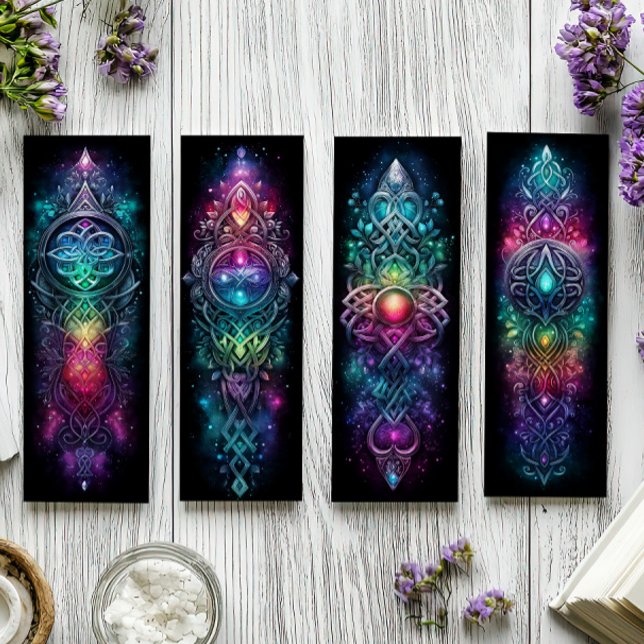 Irish Bookmarks, Celtic Stained Glass Bookmarks 19 (Creator Uploaded)