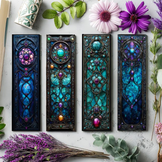 Irish Bookmarks, Celtic Stained Glass Bookmarks 21 (Creator Uploaded)