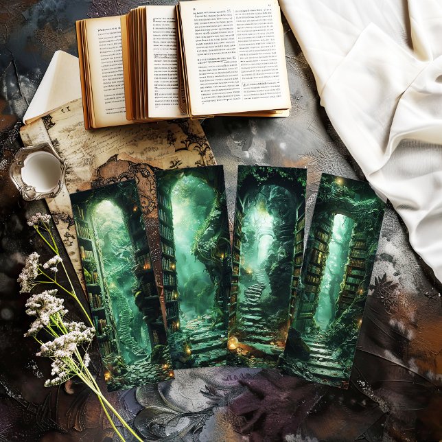 Irish Bookmarks, Fantasy Library Bookmarks s14 (a collection of fantasy library bookmarks you cut out yourself)