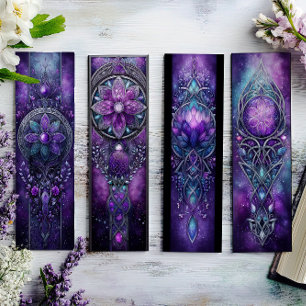 Irish Bookmarks, Purple Celtic Bookmarks 1