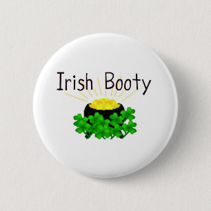 Irish Booty Pot of Gold St. Patrick's Day 2 Inch Round Button
