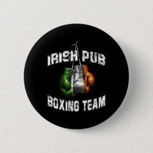 Irish Boxing Funny Ireland Flag - Irish Pub 2 Inch Round Button