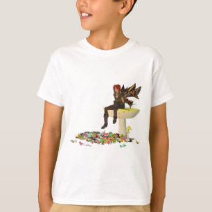 Irish Boy Fairy On Mushroom Boy's T-Shirt