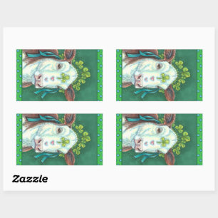 IRISH BRED ST. PATRICK'S DAY HEIFER, SHAMROCK COW STICKER