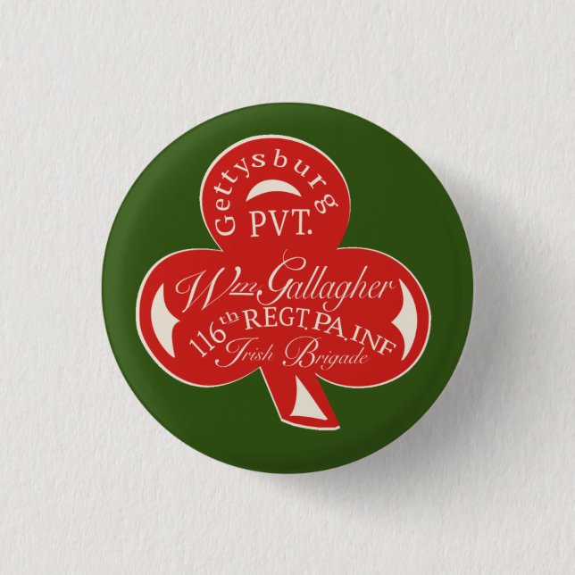 Irish Brigade 1 Inch Round Button (Front)