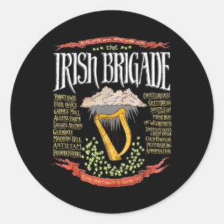 Irish Brigade Civil War  Classic Round Sticker