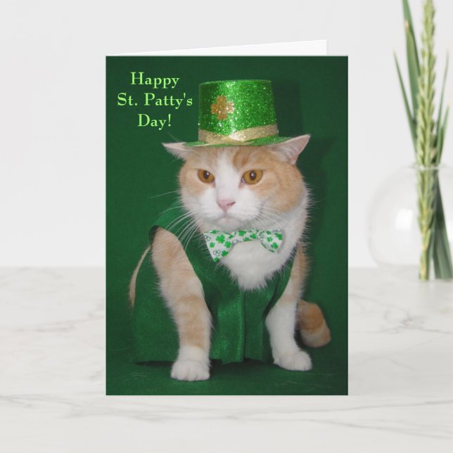 Irish Bubba Kitty Blessing Card (Front)