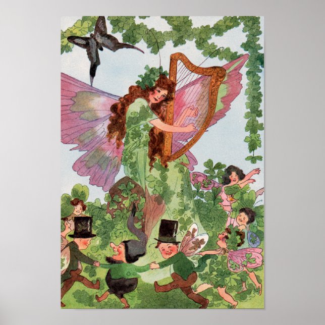 Irish Butterfly Fairy Poster Print (Front)