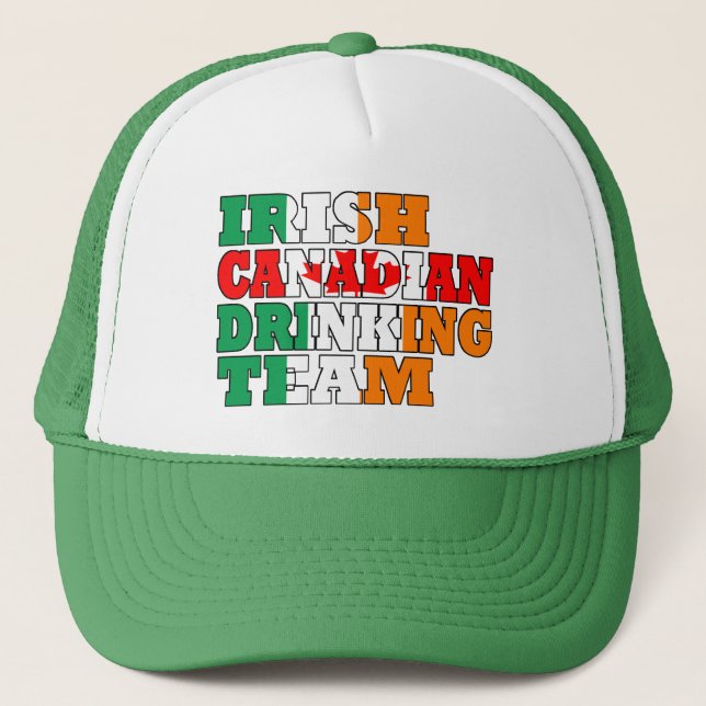 Irish Canadian drinking team Trucker Hat (Front)