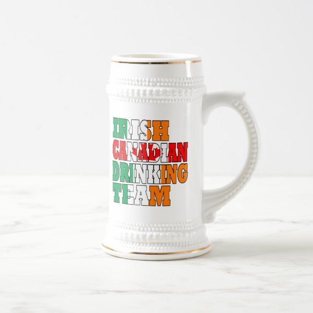 Irish Canadian St Patricks day Beer Stein (Right)