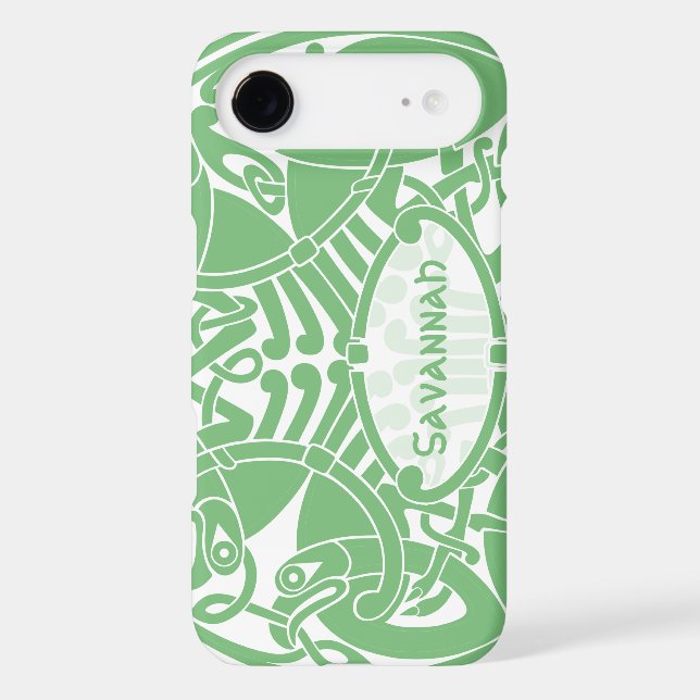 Irish Celtic Bird Circle Pattern Personalized  (Back)