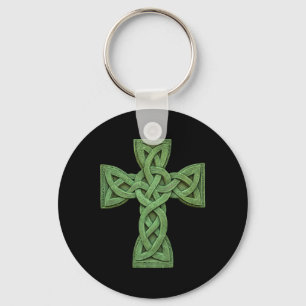 Irish Celtic Cross Knot Christian Holy Trinity Sco Keychain
