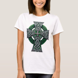 Irish Celtic Cross Knot Christian Holy Trinity Sco T-Shirt