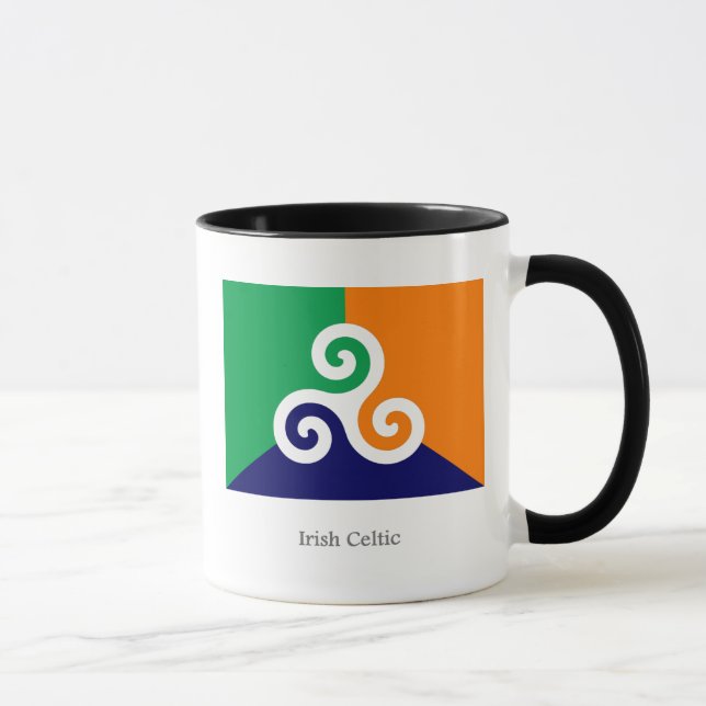 Irish Celtic Flag Mug (Right)