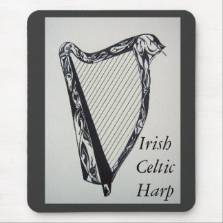 Irish Celtic Harp Mouse Pad