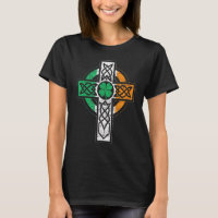 Irish Celtic Knot Christian Cross Ireland Flag Sha