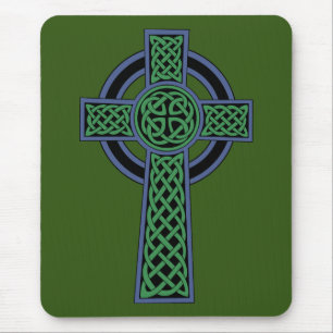 Irish Celtic Knot Cross Mouse Pad