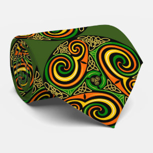 Irish Celtic Mandala Design St. Pat's Day Cravate