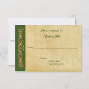 Irish Celtic Themed Wedding RSVP