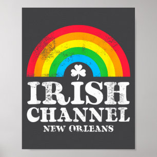 Irish Channel New Orleans Vintage St Patrick's Day Poster