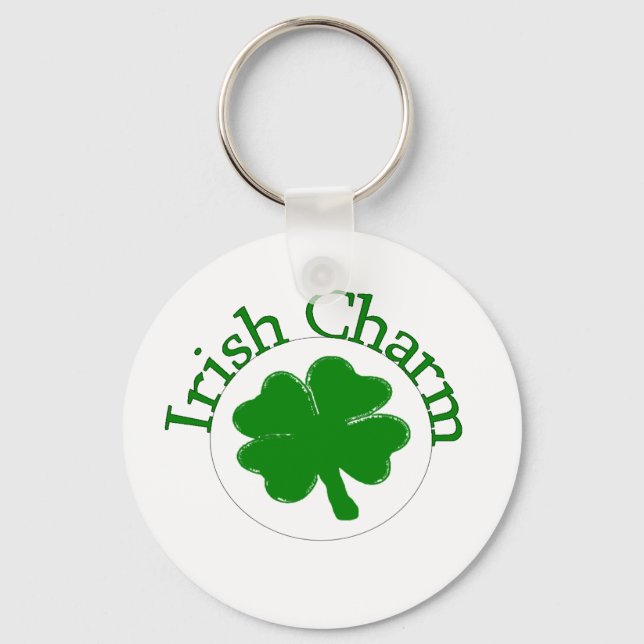 Irish Charm Clover Keychain (Front)