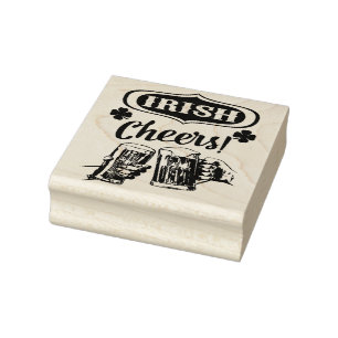 Irish Cheers Rubber Stamp