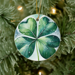 Irish Christmas Blessing Personalized Ceramic Ornament