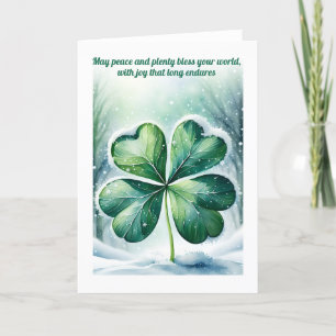 Irish Christmas Blessing Personalized Holiday Card