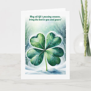 Irish Christmas Blessing Personalized Holiday Card
