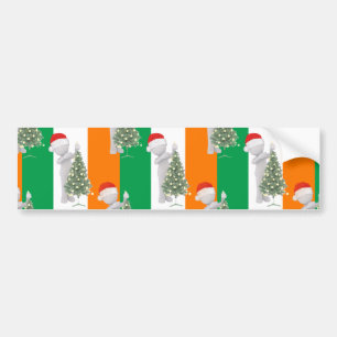 irish christmas bumper sticker