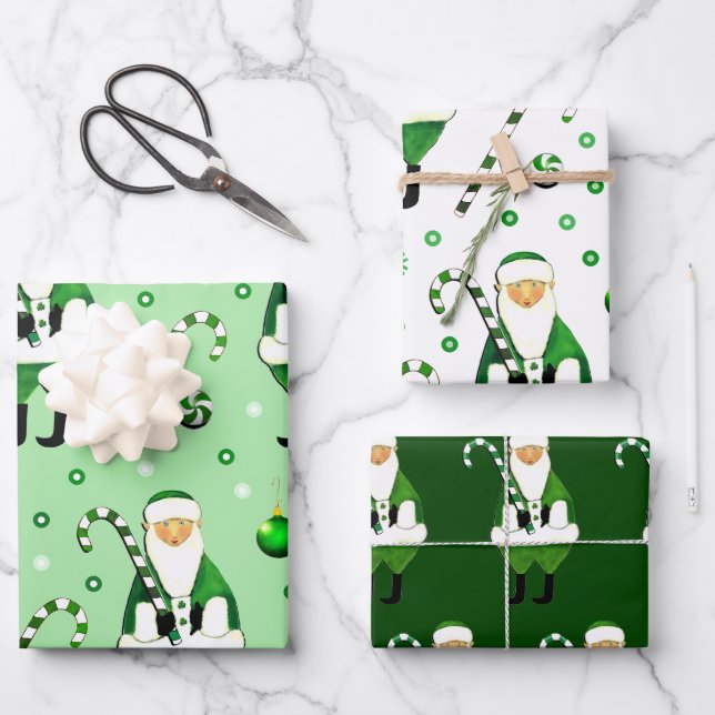 Irish Christmas Gift Wrapping Paper Sheets (Front)