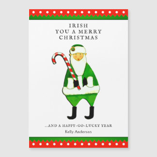 Irish Christmas Greeting Holiday Card