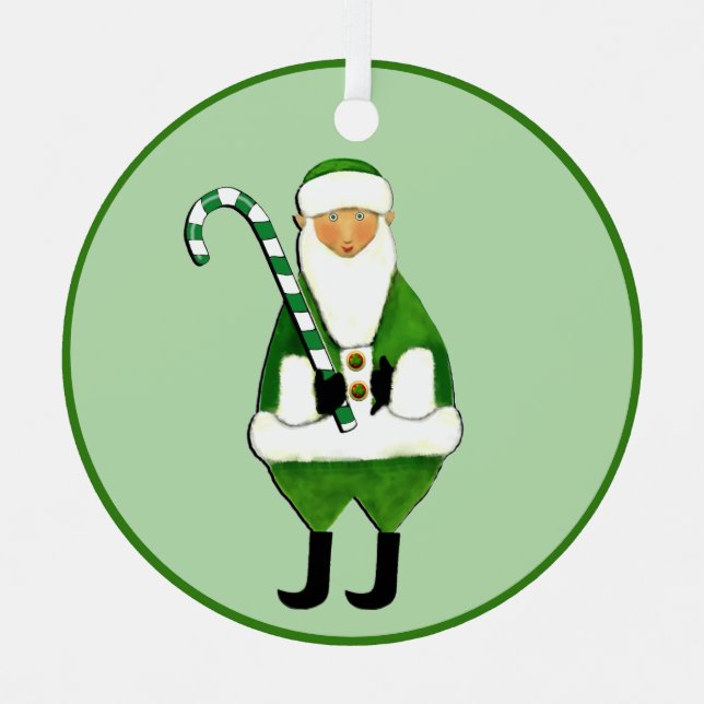 Irish Christmas Keepsake Metal Ornament (Front)