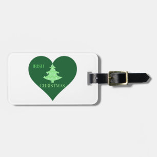 Irish Christmas Luggage Tag