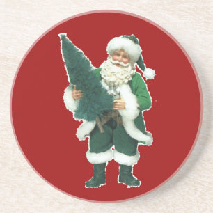 Irish Christmas Santa Claus Coaster