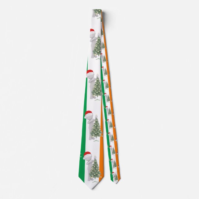 irish christmas tie (Front)