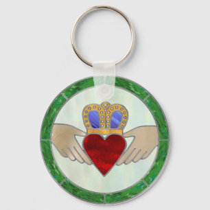 Irish Claddagh Keychain