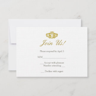 Irish Claddagh Ring Response Card