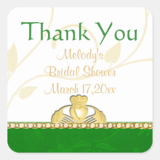 Irish Claddaugh Claddagh Thank You Stickers